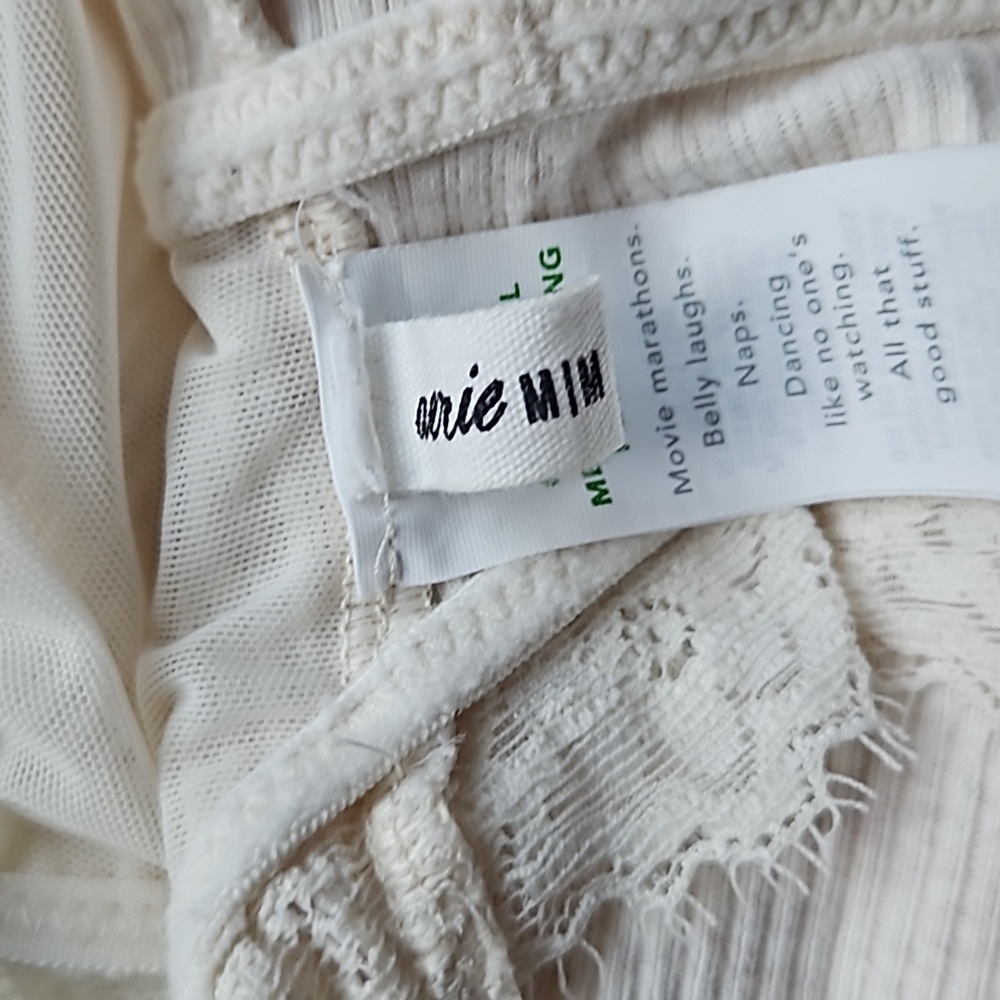Aerie Ivory Lace Bralette - Size M - Picture 3 of 6